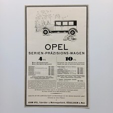 1926 Opel 4 10 PS Preisliste