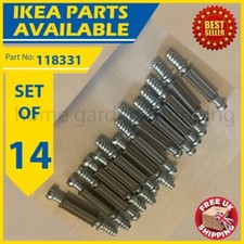 118331 x 14 IKEA Nockenschloss Schraubschrauben für Billy/Malm Bücherregal & Schubladen (112996)