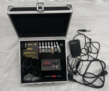Professionelles Tattoomaschinen-Set mit 15 Tattoo-Nadeln, 7 Farben und Zubehör