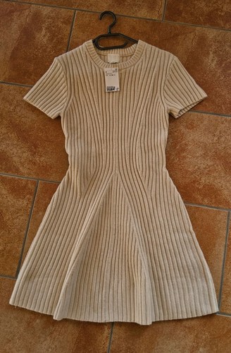 Damen strickkleid crem - strickkleid,