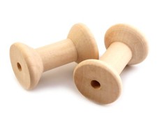 2 Holzspulen 3x4,8cm