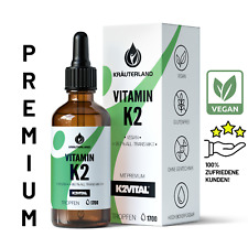 KRÄUTERLAND Vitamin K2 Tropfen 50ml vegan All Trans MK7 K2VITAL von Kappa
