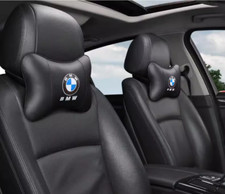 2Pc Autositz Nackenkissen Logo Auto Car Kopfstütze für 1970-2025 BMW Alle Autos