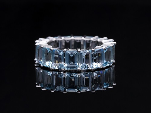 Memory ring aquamarine 585 - memory,