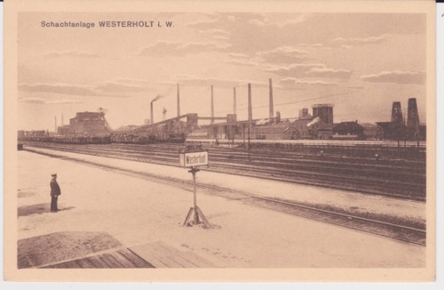 Herten westerholt bahnhof - ak, westerholt,