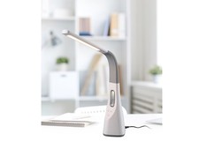 Dimmbare LED Tageslichtleuchte Büro Leselampe Bett mit USB Anschluß & Ventilator