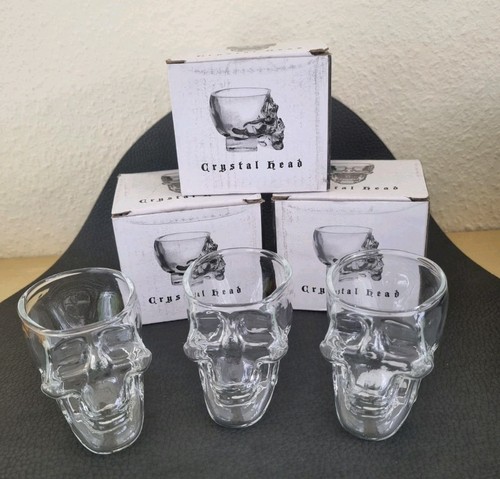 Schnapsglas crystal head vodka - head,