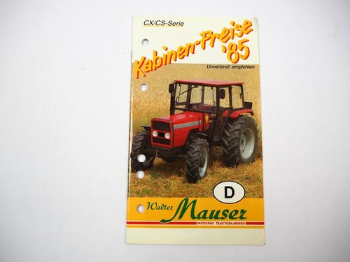 Original preisliste mauser - mauser, cx