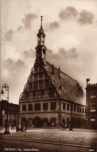 Zwickau gewandhaus 30er - zwickau,, gewandhaus,