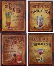 Blechschild "Cocktail"