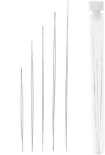 Perlennadeln 5 Stück Edelstahl Nähnadeln Große Augen Lange Gerade Nadeln Set