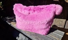 Traumhafte Felltasche Pelz Clutch Kulturtasche Pink Rosa NP 69,90 Abendtasche