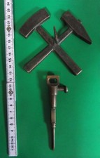 ⚒ Bergbau Hammer & Schlägel Wandhalterung mit Bronze Pickhammer, Abbauhammer