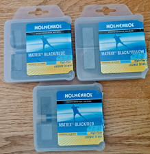 Rennwachs HOLMENKOL Matrix BLACK Yellow/red/blue High Flour racing Nordic Ski