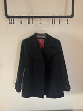 Edc By Esprit Mantel Kurzmantel Schwarz Gr. S 36 Wollmantel