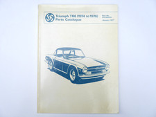 Ersatzteilkatalog Triumph TR 6 1974 1975 1976 ed RTC9093A 1/1977 Parts Catalogue