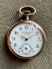 Antike Wilh Pranzen Taschenuhr Silber Ankerhemmung - 48 mm ca. 1920
