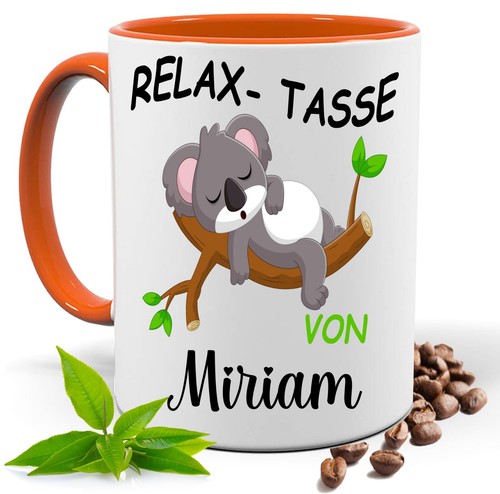 Relax tasse mit namen - tasse,