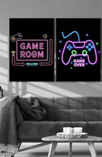 Poster Game Room Schwarz Pink