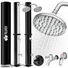 tillvex® Solardusche Gartendusche Pooldusche Camping Außendusche Regendusche