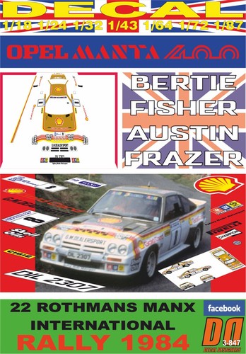 Decal opel manta 400 - manta, "gold