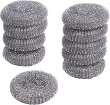 10x STAHLSCHWAMM aus Edelstahl Topfkratzer Topfschwamm Topfreiniger Schwamm 31