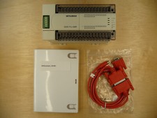 mitsubishi melsec plc sps fx2n-48mr + gx developer software + programming cable