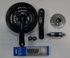 Shimano 21 Gang Trekking Fahrrad Verschleißset Kurbel Kette Zahnkranz Innenlager