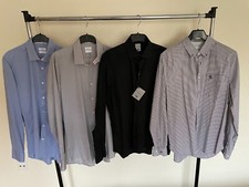 4 x Herren Markenhemden Gr. 41/42 bzw. L langarm slim fit - neuwertig - TOP