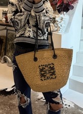 Korbtasche Hippie Bast Raffia