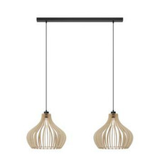 Envostar Faje Hängeleuchte Hängelampe Deckenleuchte Leuchte Birkensperrholz 2fl 