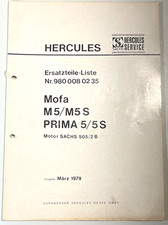Ersatzteilliste Sachs Hercules Mofa Prima M5 5 5S