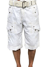 Original JETLAG Herren Cargohose Bermuda ORGANIC SANFORIZED mit Gürtel