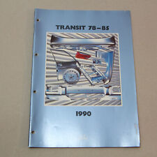 Ford Transit III Karosserieteile Bildtafelkatalog Ersatzteilkatalog 1978 - 1985
