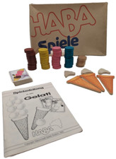Haba Gelati Nr  4501 Spiel - Eistüten Spiel - Rarität - 1-8 Spieler - 4+ Jahre .