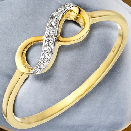 Damen ring unendlichkeit 375 - ring,