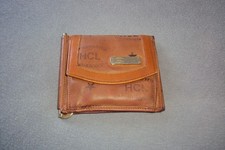 HCL Geldbörse Portemonnaie braun beige  Retro Original alt  10cm x 9cm x 1cm