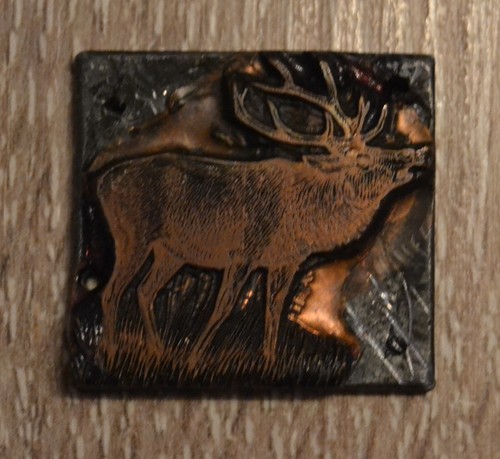 Druckstock klischee hirsch - druckstock, "hirsch"