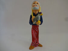 Weihnachts Tisch Dekofigur / Heiligen Drei Könige / Balthasar mit Taube