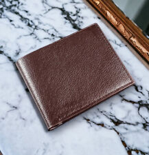 Braune Geldbörse aus echtem Rindsleder Portemonnaie Herren Geldbeutel wallet Neu