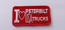 Aufnäher Aufbügler Patch I ❤ PETERBILT USA TRUCKS ca. 9,5x5cm LKW-Fahrer Trucker