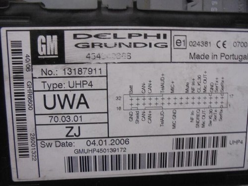 13187911 konfortmodul opel - 13187911,