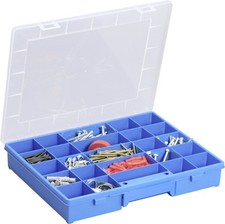 Allit Sortimentskasten EuroPlus Basic 37/25 blau/transparent Aufbewahrung