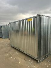 NEU 100 lfm Bauzaun aus Blech NEU geschlossen Mobilzaun Absperrung Versand 0€