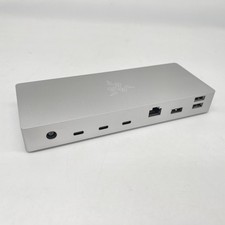 Razer Thunderbolt 4 Dock (Mercury) - Premium Hub mit RGB-Beleuchtung für Windows