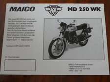 MAICO Prospekt 1979  MD 250 WK