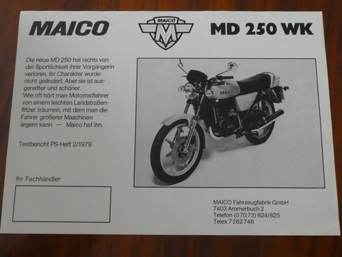 Maico prospekt 1979 250 - maico,