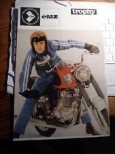 Prospekt MZ ETS 250 Emmenrausch Zschopau 1972 Export Frankreich