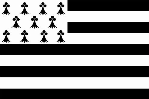 Aufkleber bretagne flagge - aufkleber,