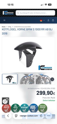 Ilmberger carbon kotflügel - carbon,